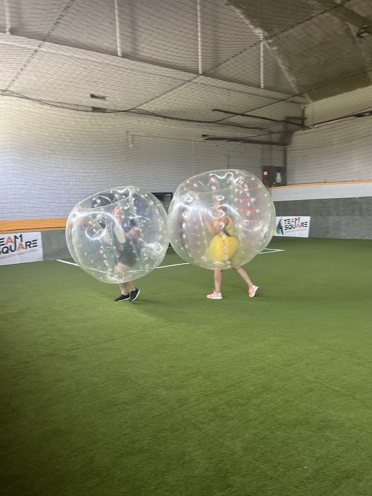 Session de Bubble Foot en marge d'une soirée EVJF chez Team Square